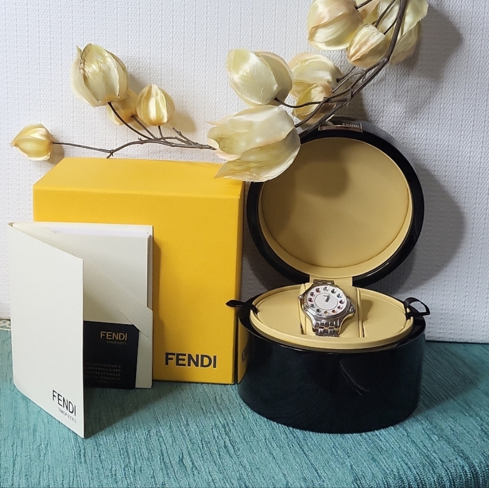 Fendi Crazy Carat Watch-Full Inclusion 3 Changing Faces-Diamond & Gemstones EUC